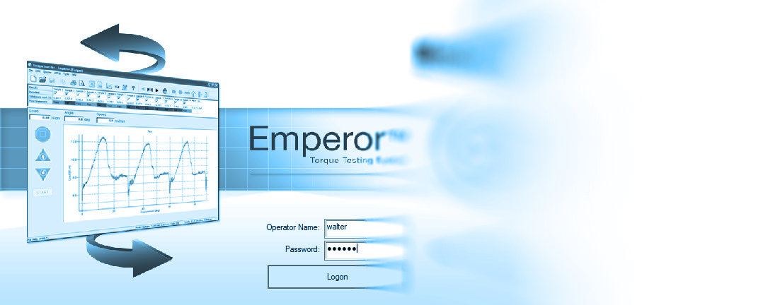 Emperor™扭矩测试软件登录界面背景