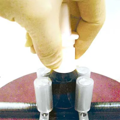 Teste de torque de remoção de fechamento de dispensador de bomba Pharma