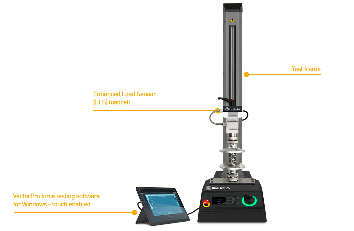 VectorPro MT controls the materials testing system