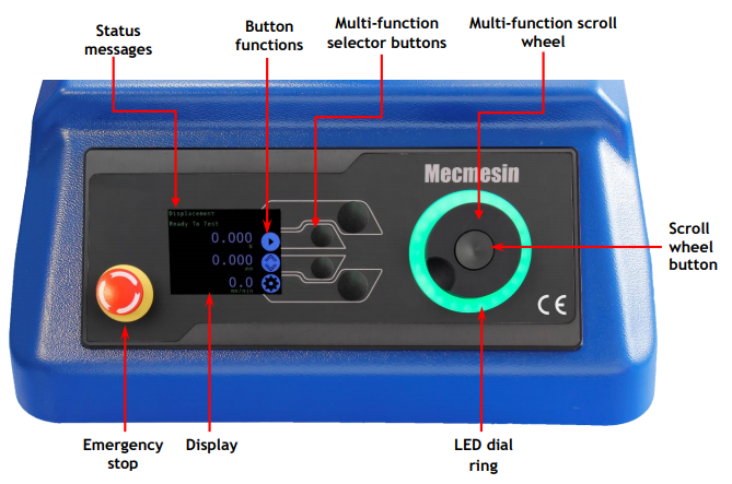 front control panel