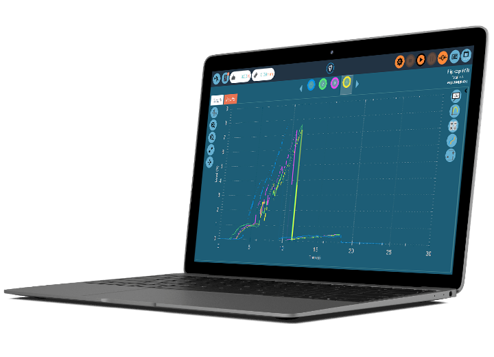 Écran d'interface de travail VectorPro Lite sur un ordinateur portable