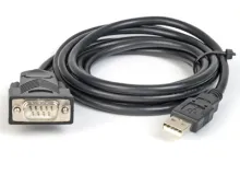cable, USB-A to RS232 9-way D-plug