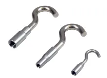 Round hooks, fixed, 50, 500 N and 2.5 kN