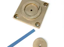 Ring Compression Test Carrier and island Insert with rectangular test piece