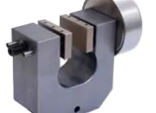 Pneumatic Vice Action Grip U-Form with 1 pneumatic rod, 30 mm capacity, pair (without jaws) , QC fitting