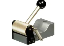 Eccentric Cam Grip, 5 kN. Pyramidal-faced roller (serrated), pair, QC fitting