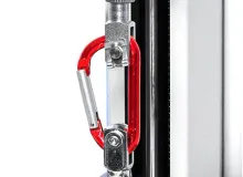 Clevis grips upper and lower fixture carabiner application