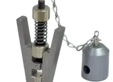 10 N spring-loaded pinch grip with chain link, QC fitting