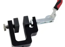 textile grab test toggle clamp, serrated jaws, symmetrical