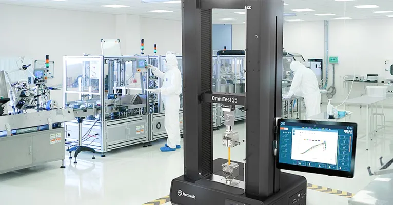 Mecmesin OmniTest with VectorPro Touch tablet