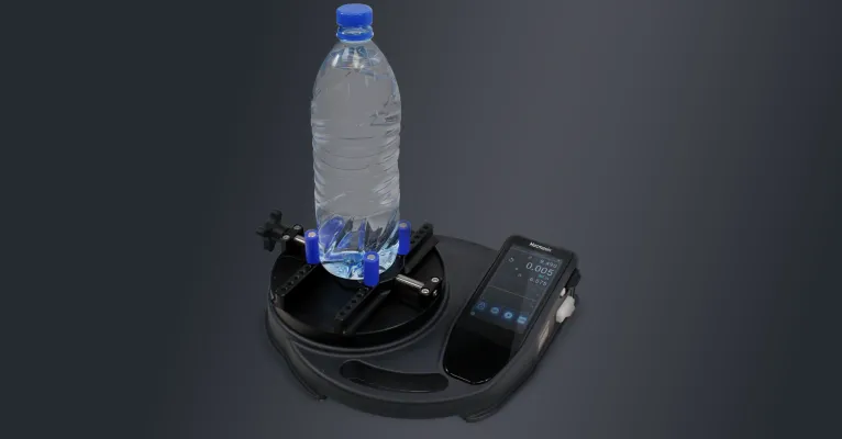 digital torque tester with plastic bottle
