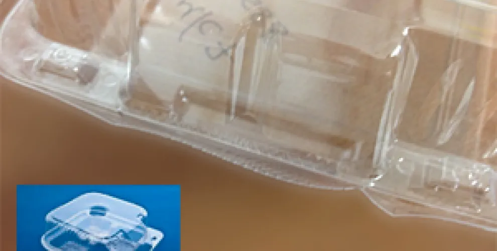 Mecmesin | Thermoformed plastic packaging hinge tear and pop-lock ...