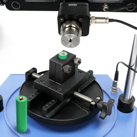A torque tester with accessories to check twist-off resistance f the battery terminal