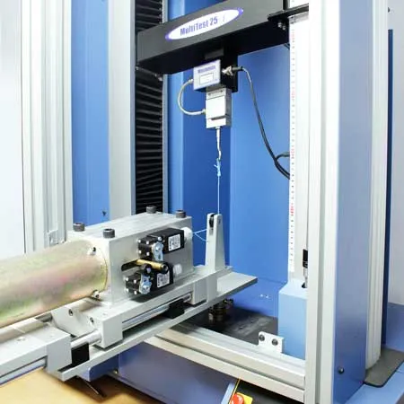 Large solenoid tension test with pulley system