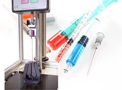 การทดสอบการดึงเข็มกับมีดหมอใช้อุปกรณ์ยึดพิเศษด้านบนและด้ามจับลิ่ม