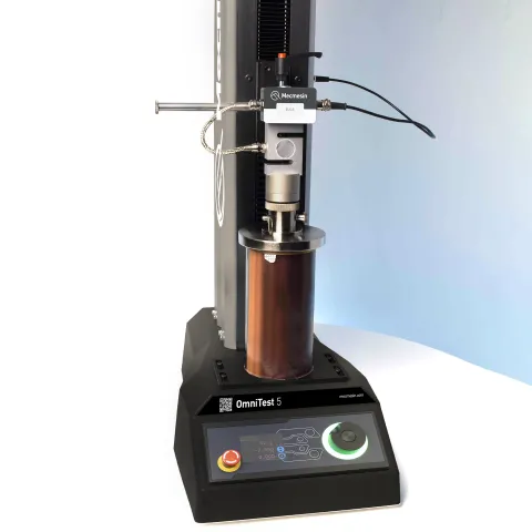 Top-load crush test on powdered drinks can packaging