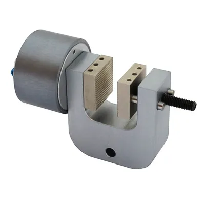 Pneumatic Vice Action Grip with 1 pneumatic rod, 20 mm capacity, pair (without jaws), QC fitting, web version