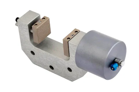 Pneumatic Vice Action Grip with 1 pneumatic rod, 50 mm capacity, pair (without jaws), QC fitting