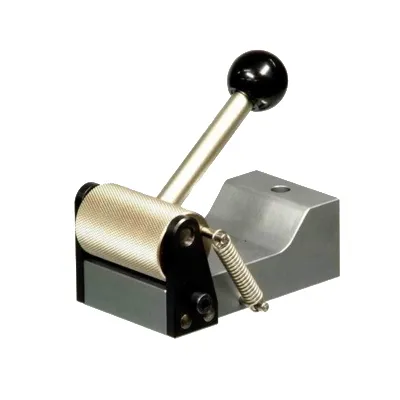 Eccentric Cam Grip, 5 kN. Pyramidal-faced roller (serrated), pair, QC fitting