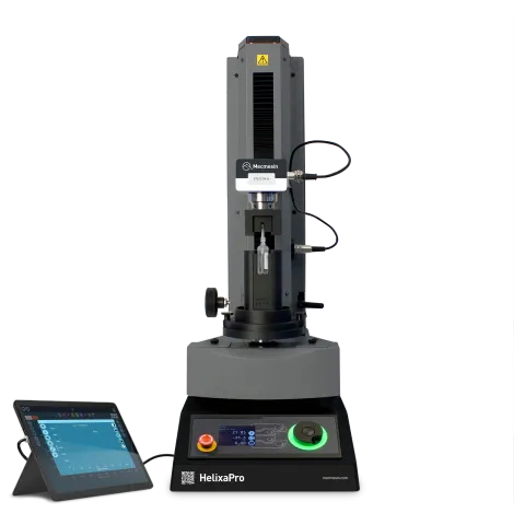 HelixaPro precision automated torque tester with VectorPro software and medical vial/packaging test application