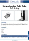 Spring-Loaded Fold Grip, QC fitting