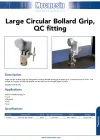 Large Circular Bollard Grip, QC fitting