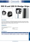 500 N and 200 N Wedge Grips