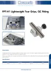 FPT-H1 Lightweight Tear Grips, QC fitting