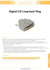 Digital I/O Loop-back Plug