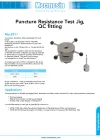 Puncture Resistance Test Jig, QC fitting DS-1125-01-L00