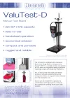 ValuTest-D Basic-Handwheel Manual Stand - Datasheet