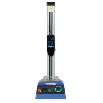 Product image of MultiTest-dV motorised force tester with VFG Touchscreen Force Gauge for tension and compression testing by Mecmesin