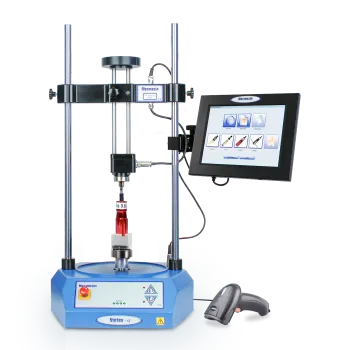 TSCC torque screwdriver check calibrator product shot with optional barcode scanner/reader
